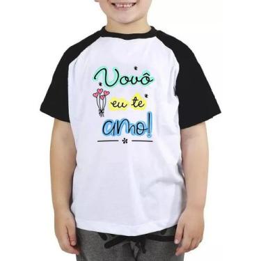 Imagem de Camiseta Infantil Vovô Eu Te Amo Camisa Blusa Presente Avô - Mago Das