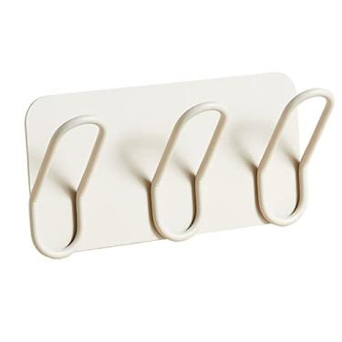 Imagem de KIZQYN Ganchos de casaco cabide montado na parede, cabide de casaco montado na parede, ganchos criativos, ganchos de parede de metal para a entrada, banheiro, quarto, cabide de cozinha montado na parede (cor: 1)
