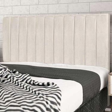 Imagem de Cabeceira Leblon Para Cama Box Casal 144 Cm Suede Bege