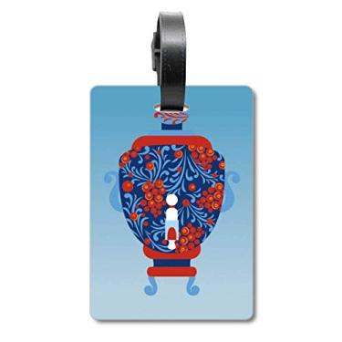 Imagem de Rússia National Symbol Vaso Padrão Bagagem Etiqueta Cartão de Bagagem Scutcheon Etiqueta
