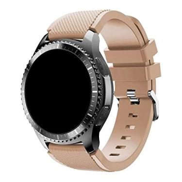 Imagem de Pulseira Silicone 22mm compatível com Galaxy Watch 3 45mm - Galaxy Watch 46mm - Gear S3 Frontier - Amazfit GTR 47mm - Amazfit GTR 2 - Marca LTIMPORTS (Caqui)