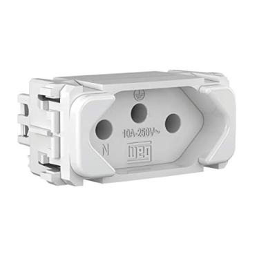 Imagem de Módulo Tomada Padrão Brasil 10A Branco Composé WEG