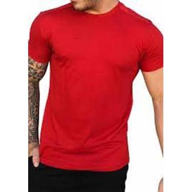 Imagem de Camisa Básica Masculina Vermelha Lisa - R Sports