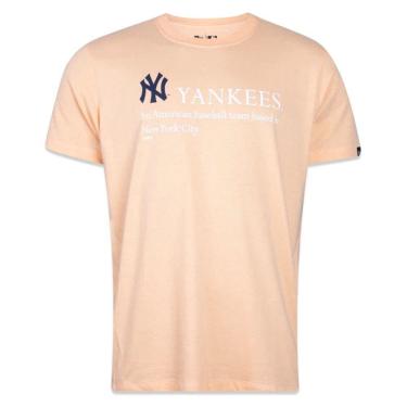 Imagem de Camiseta New Era Regular MLB New York Yankees Classic Masculino - Laranja Claro