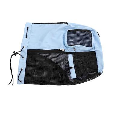 Imagem de Mochila de Praia, Alça de Ombro Ajustável Leve Mochila de Malha para Ciclismo (Azul)