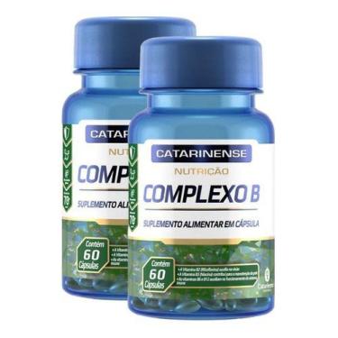 Imagem de Kit 2 Vitaminas Complexo B Catarinense Pharma C/ 60 Cápsulas - Catarin