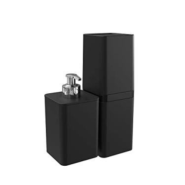 Imagem de Kit Banheiro, Dispenser e Porta Escova de Dentes