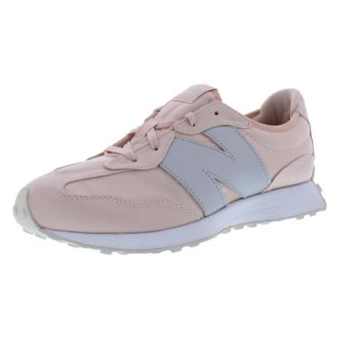 Imagem de New Balance Tênis feminino largo 327 GS, Rosa ostra/prata, 18