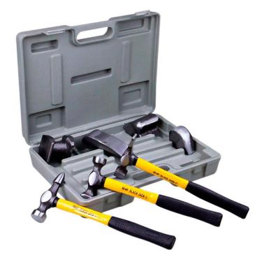 Imagem de Jogo de Martelos e Tassos para Funileiro em Aço Forjado - Black Jack G150