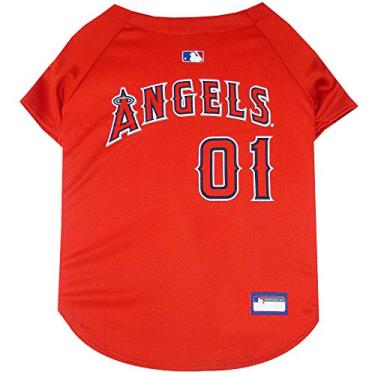 Imagem de Camiseta MLB para cães e gatos – Camiseta de beisebol Los Angeles Angeles, GG