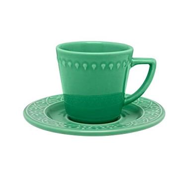Imagem de 1 Conjunto com 6 Xícaras de Chá com Pires Oxford Daily Mendi Salvia Verde