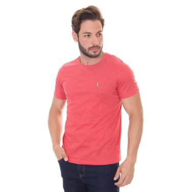 Imagem de Camiseta Ralph Lauren Masculina Essential Color Icon Vermelho Mescla-Masculino