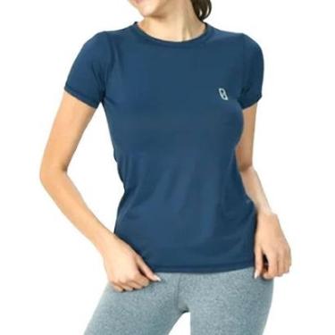 Imagem de Camiseta Feminina Pratyque Baby Look Azul Piscina - 20805-Feminino
