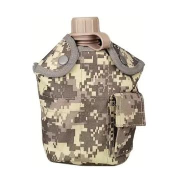 Imagem de Cantil Tatico Militar Com Caneca De Aluminio E Capa Multicor (ACU)