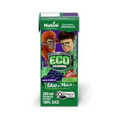 Imagem de Suco Misto Maçã e Uva Orgânico, Native, 200 ml