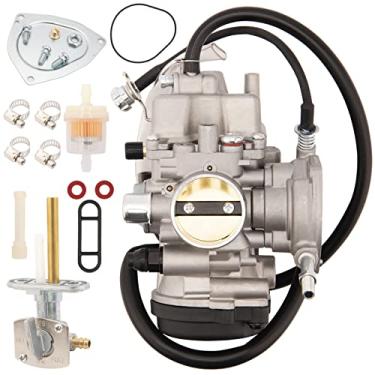Imagem de Kit de carburador YFM400 compatível com Yamaha Big Bear Wolverine Kodiak Grizzly 400 YFM400 Carburador 2000-2006, substituição para carburador Yamaha Big Bear 400 YFM400 YFM 400