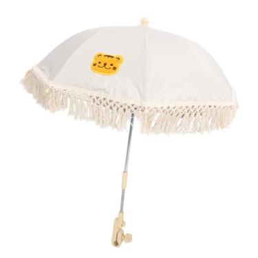 Imagem de Guarda-sol para bebê, Com ângulo Ajustável e Suporte Com Clipe, UPF 40, para Carrinhos de bebê, Praias (tigre)