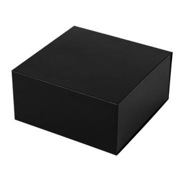 Imagem de PLINJOY Caixa de presente magnética pacote com 15 caixas de presente grandes pretas com tampas de fechamento a granel, caixas de presente de papelão de luxo para presentes, pedido de dama de honra,