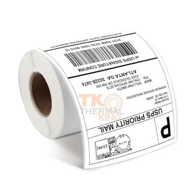 Imagem de TK Thermal King 10 x 15 cm, 220 etiquetas de envio térmico direto, etiquetas de código de barras adesivas permanentes fortes e resistentes à água (220 etiquetas/rolo)