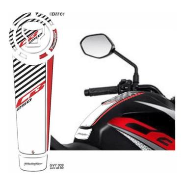 Imagem de Adesivo Cb250 Twister Gravata E Bocal Resinada Gvt 008 - Resitank