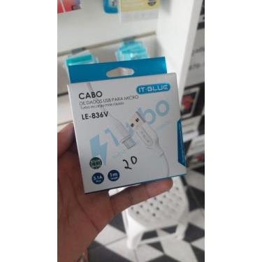 Imagem de CABO IT BLUE DE DADOS USB PARA MICRO Turbo recarga mais rápido - It-bl