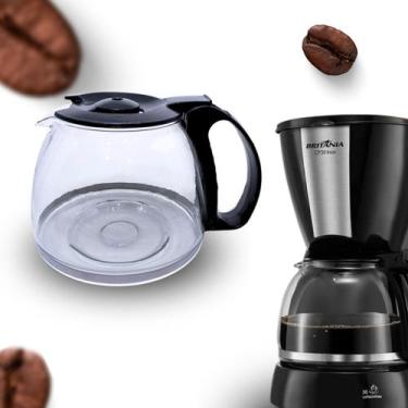 Imagem de Copo Jarra Para Cafeteira Britânia Cp30 Inox Vidro Reforçado - Britani