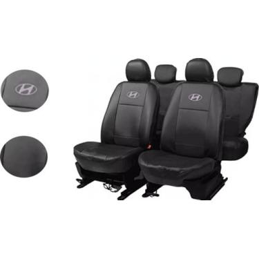 Imagem de Jogo Capas de Couro Hyundai Veloster 2012 + Capa de Volante + Chaveiro