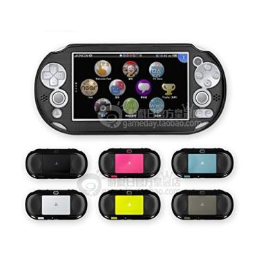 Imagem de Szjay ® Capa rígida de proteção metálica de alumínio metálico para PlayStation Ps Vita 2000 Slim (preto)