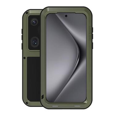 Imagem de FONREST Capa robusta de corpo inteiro para Huawei Pura 70 ultra resistente, à prova de choque, híbrida, de alumínio, silicone, capa protetora externa sem tela de vidro, suporta carregamento sem fio