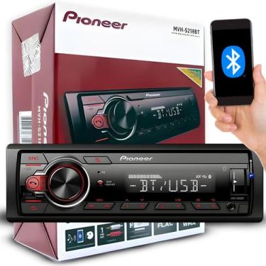 Imagem de Som Automotivo Mp3 Player Pioneer Bluetooth Usb Sem Toca Cd Mvh-s218bt