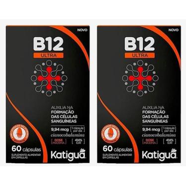 Imagem de Kit 2 Vitamina B12 Ultra Cianocobalamina 60 Cápsulas Katigua