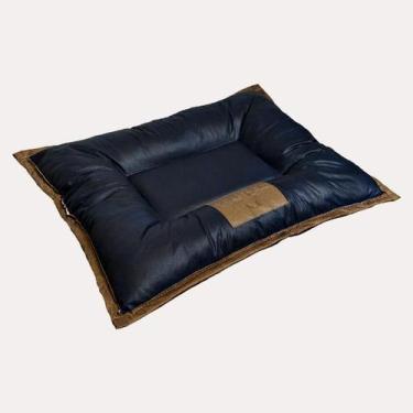 Imagem de Cama pet colchonete  impermeável   M  77 x 65 x 9 cm  Azul Marinho  - 