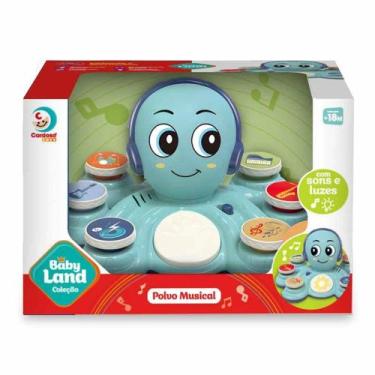 Imagem de Brinquedo Polvo Musical Baby Land Azul - Cardoso