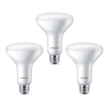 Imagem de Philips Lâmpada LED regulável, efeito de brilho quente BR30 - Pacote com 3 - EyeComfort sem cintilação - 7,2W = 65W - 650 lúmens - Branco suave (2700K) - Base E26 - Interior - Título 20