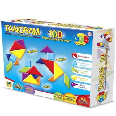 Imagem de Formas Geometricas de Montar Tangram Peças Brinquedo Educativo - GGB B