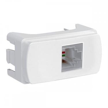 Imagem de Modulo Schneider Miluz Tomada Rj-11 Branco - S3B74900, Branco