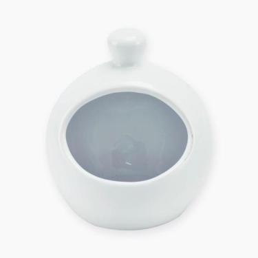 Imagem de Porta Alho Sal Cerâmica 400ml - Casa Nuvem, Branco