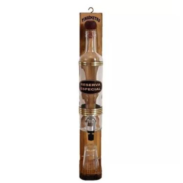 Imagem de Pingômetro Garrafa de Cachaça Decoração Rústica Reserva Especial - Ret