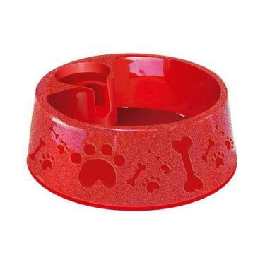 Imagem de Bebedouro Furacão Pet Paris Vermelho para Cães - Tamanho 2
