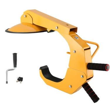 Imagem de ATPEAM Braçadeira de bloqueio de roda ajustável antirroubo garra de pneu para estacionamento, carro, caminhão, trailer, com duas chaves