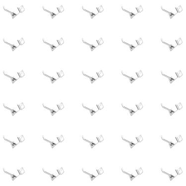 Imagem de Waltool Conjunto de 40 peças de ganchos de painel de slatwall, organizador de quadro de metal para pendurar na parede, ganchos para pendurar na parede, loja, varejo (5 cm)