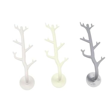 Imagem de GUEDKIKL 3 ganchos para ramo japonês nórdico, cabideiro estilo galho de árvore com 6 ganchos para decoração de parede, ganchos decorativos para pendurar roupas, chapéus, bolsas, cachecóis