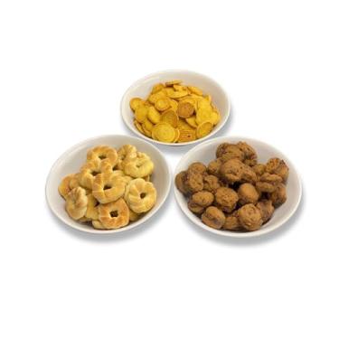 Imagem de Kit Biscoitos Mineiros Crocantes - Casadinho de Brigadeiro, Rosquinha de Nata e Medalhão de Queijo - Perfeito para Cafés, Lanches, Presentes e Festas - Sabor e Tradição de Minas Gerais (500g de Cada Biscoito)