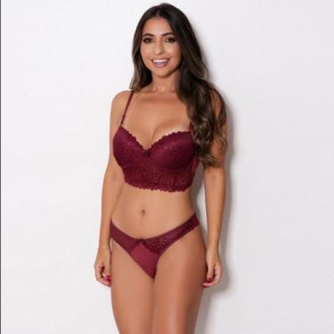 Imagem de Conjunto lingerie Cropped e calcnha - Amanda confecções