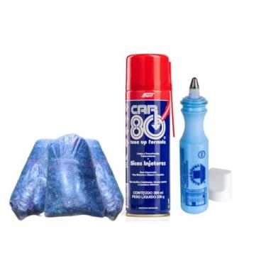 Imagem de Estopa Azul 2Kg, Marcador Industrial & Descarbonizante Car80 - Trigel,
