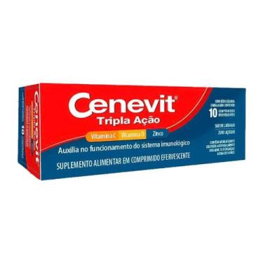 Imagem de Cenevit Tripla Ação Vit C D Zinco c/10 Comp Eferv - Legrand
