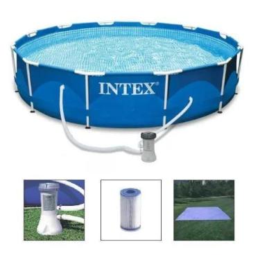 Imagem de Piscina Intex 6503 Litros Estrutural com Bomba Filtrante 2006 LH 220v 