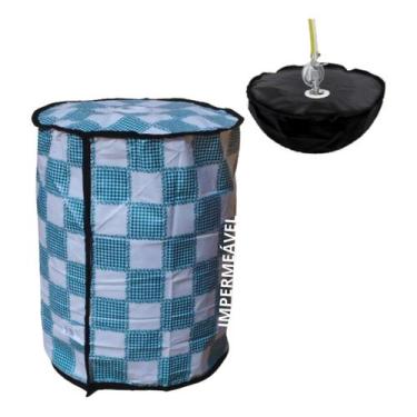 Imagem de Capa Para Botijão 13kg  evita gorduras sujeira impermeável abrigo enfe