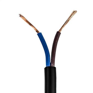 Imagem de Cabo Pp 2x2,50 Mm Elétrico Flexível Preto - 3 Metros - CIRILO CABOS