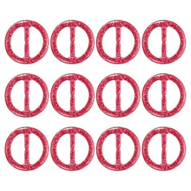 Imagem de PATIKIL Clipe de anel de cachecol de 2,5 cm, 12 peças, resina, redondo, camiseta, clipe, anel, moda, cachecóis, fecho, fivela, prendedor de círculo para mulheres, decoração de roupas de seda,